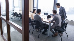 An office meeting room